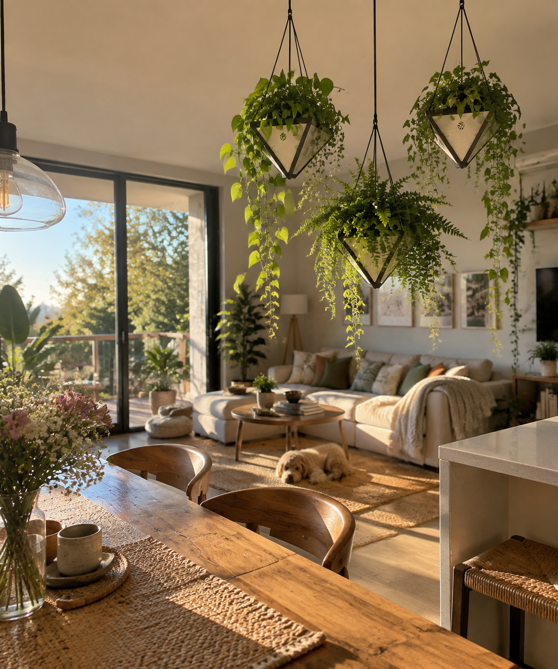 Indoor Hanging Planter with Modern Design
