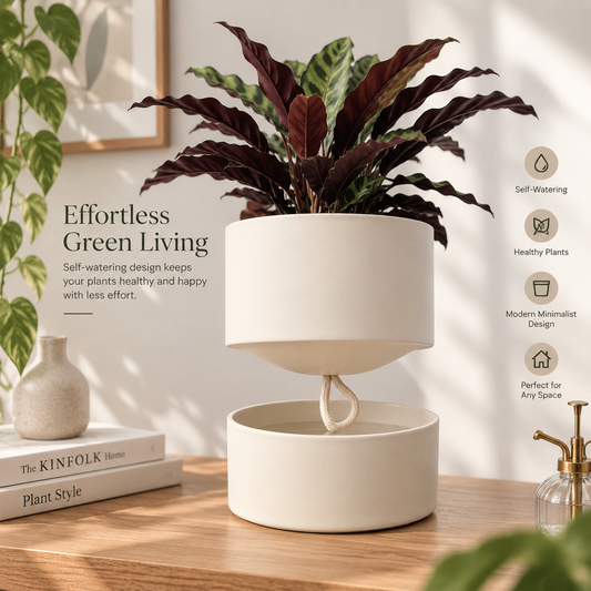 EverGrow Minimalist Self-Watering Planter