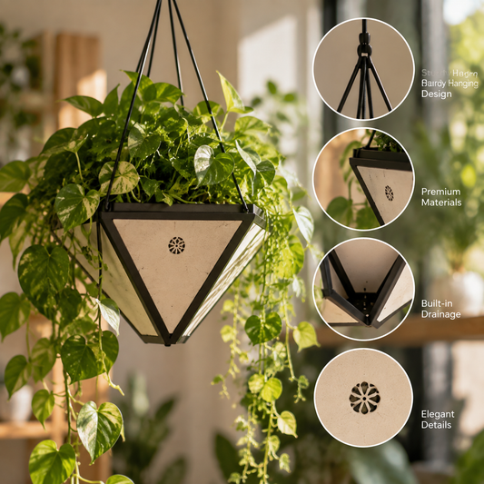 Indoor Hanging Planter with Modern Design